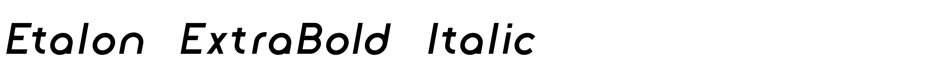 Etalon ExtraBold Italic